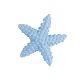 Zeester blauw magneet 3cm