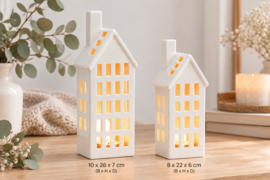 Lantaarnhuis van wit porselein – 22cm