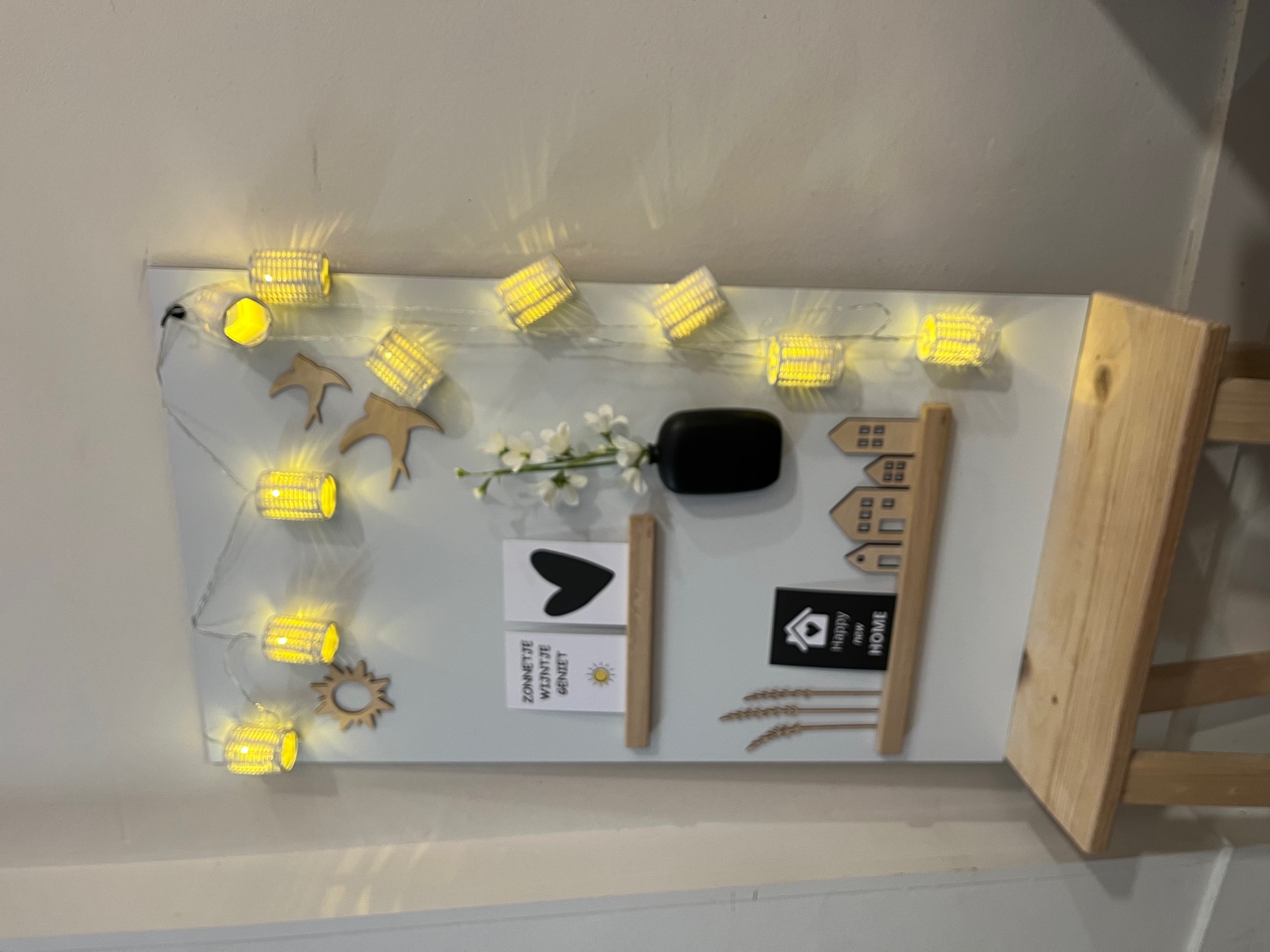Guirlande lampionnen zwart