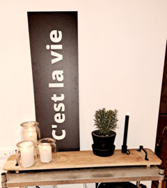 Plaat C'est la vie zwart wit
