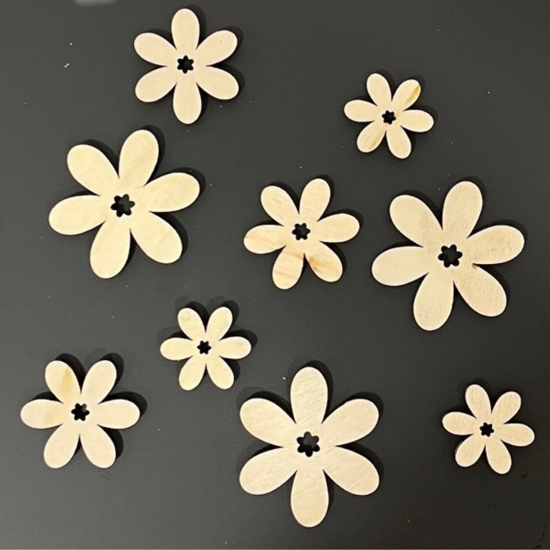 Magneet bloemen 3 stuks