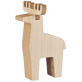 Rendier hout 20cm