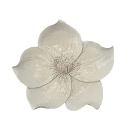 Wanddecoratie bloem beige – stijlvolle blikvanger voor aan de muur
