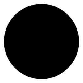 Memobord zwart rond 50cm