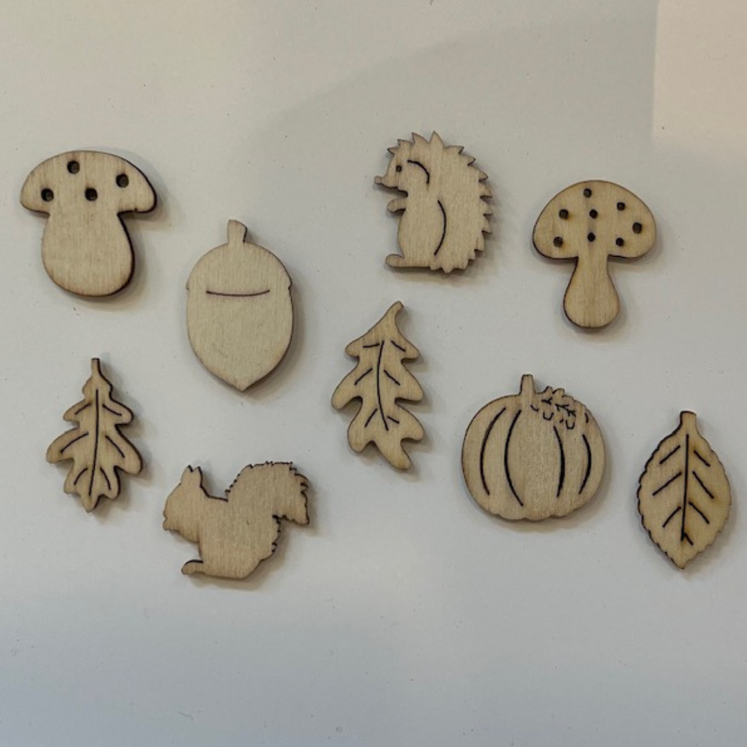 Herfstfiguren 9 stuks
