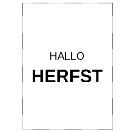 Kaart Hallo Herfst