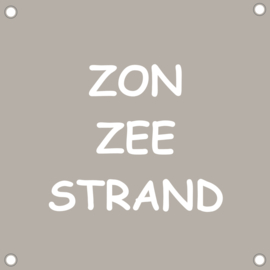 Tuinposter ZON ZEE STRAND 30 x 30cm