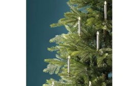 Led kerstboomkaars knijper wit/warm wit d1,5 h14cm 10st