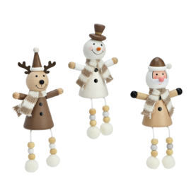 Kerstfiguur van hout rendier – Sfeervolle kerstdecoratie