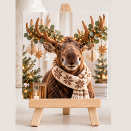 Kachel Rentier Weihnachten