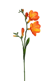 Kunstbloem Freesia oranje