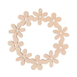 Houten krans 15 cm