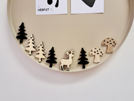 Magneet kerstboom 7 cm