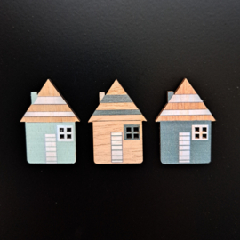 Strandhuisjes 3 stuks