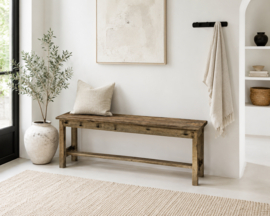Oud Houten Bankje van Gerecycled Hout – 180x28x45 cm