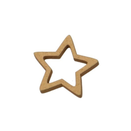Magneet ster goud 3 cm