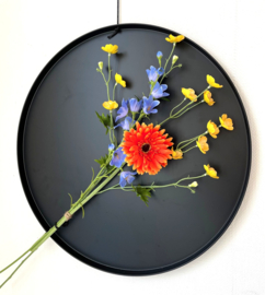 Rond Zwart Magneetbord Ø50 cm – Modern Magnetisch Wandbord voor Keuken & Interieur