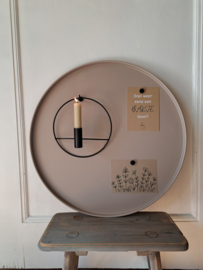 Magneetbord dienblad taupe 50 cm NIEUWE VOORRAAD in juli