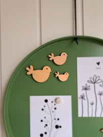 Magneet vogeltjes 3 stuks