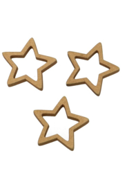 Magneet ster goud 3 cm