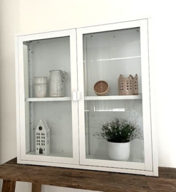 Vitrinekast wit 80 x 80cm