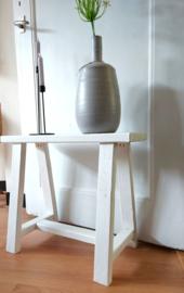 Bankje wit hout 60cm