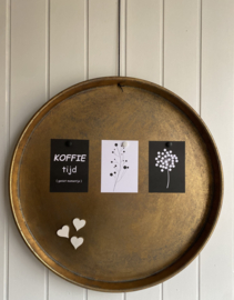 Magneetbord goud 57 cm