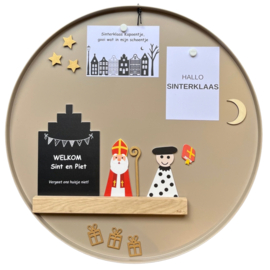 Huisje Sinterklaas zwart wit – sfeervolle decoratie voor Sinterklaas