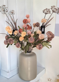 Vaas beige 22cm hoog