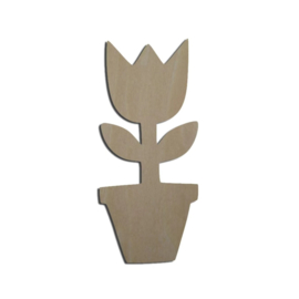 Magneet tulp 12,5 cm