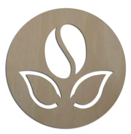 Magneet tulp silhouet 10cm