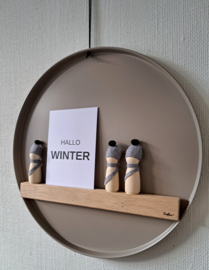 Magneetbord dienblad taupe 35cm NIEUWE VOORRAAD begin augustus