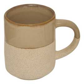 Beige mok met oor – Steengoed – 20 cl – Ø 7 cm – H 8,2 cm