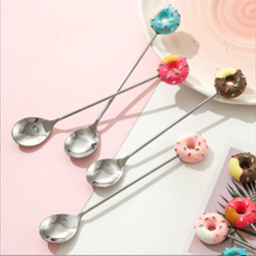 Koffielepels rvs donuts - set van 6