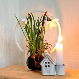Hangvaasje glas wit