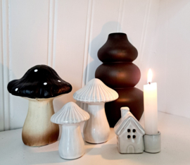 Paddenstoel wit 8,6cm