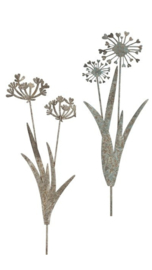 Plantensteker bloem metaal