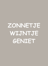 Kaart Zonnetje Wijntje Geniet