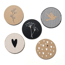 Magneet cirkel Paardenbloemen