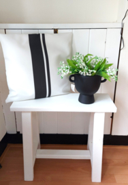 Bankje wit hout 60cm
