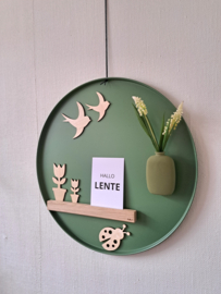 Magneetbord dienblad groen 50 cm