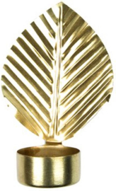 Wandtheelichthouder goud blad