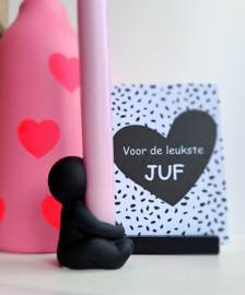 Knuffel kandelaar zwart