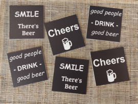Onderzetters 6 stuks bier