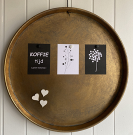 Magneetbord goud 57 cm