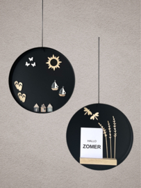 Magneetbord dienblad zwart 31,5cm