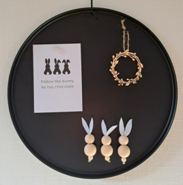 Houten krans 8cm