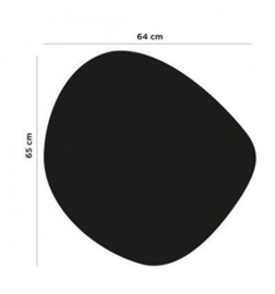Magneetbord ovaal zwart 56cm