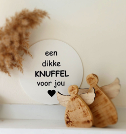 Muurcirkel 'Een dikke knuffel voor jou'