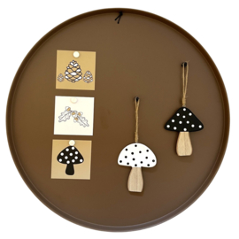 Magneetbord Bruin Ø 56 cm – Stijlvol en Praktisch